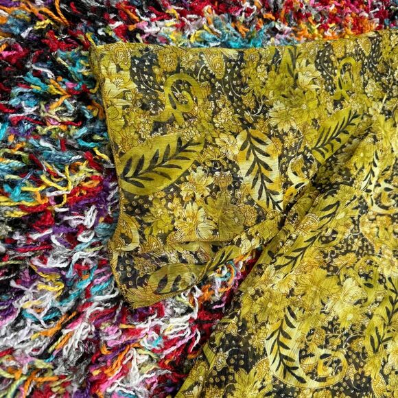 Ingear Resort Women Bikini Swimsuit Cover Up Top Sheer Yellow One Size Vacation - Picture 5 of 9